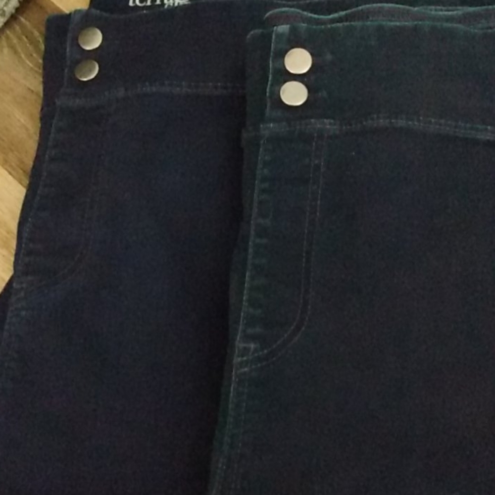 Terra and Sky plus size dark denim leggings. S